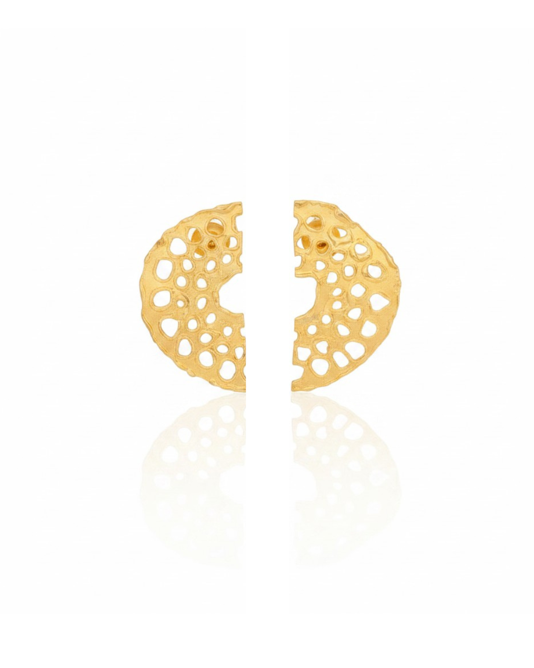 Half Lotus Earrings