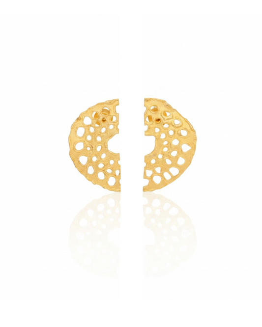 Half Lotus Earrings