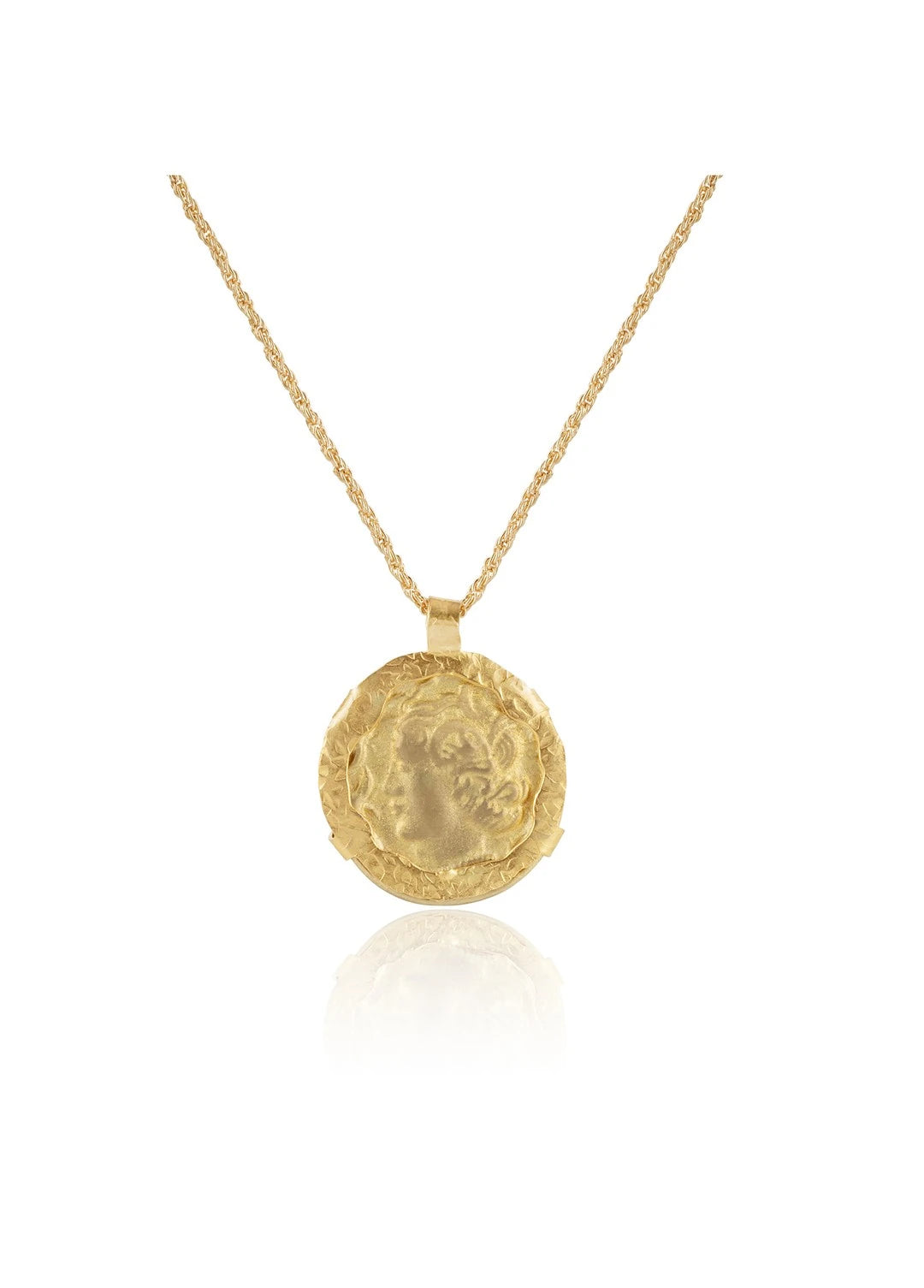 Demeter Bronz Para Kolye